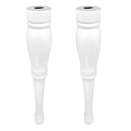 Kingston Brass VPB136P Imperial Basin Console Pedestal 2 Pcs/Set, White VPB136P